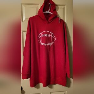 Brand New Plus Size Hoodie with Football Graphic - GAME DAY